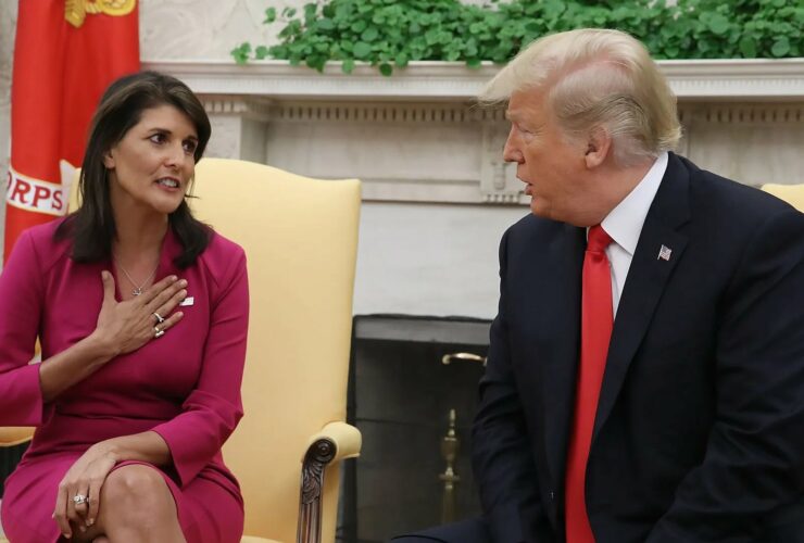 Republican Representative Nikki Haley and former president of the US Donald Trump | Credits: Getty Images