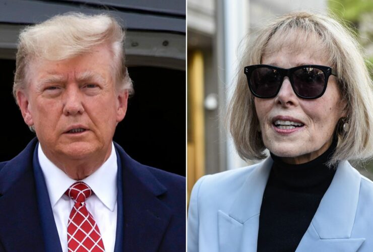 Former US President – Donald Trump (left) and E Jean Carroll (right) | Credits: CNN